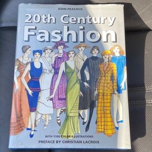 20th Century Vintage style Fashion Book Peacock hardcover Twentieth clothing